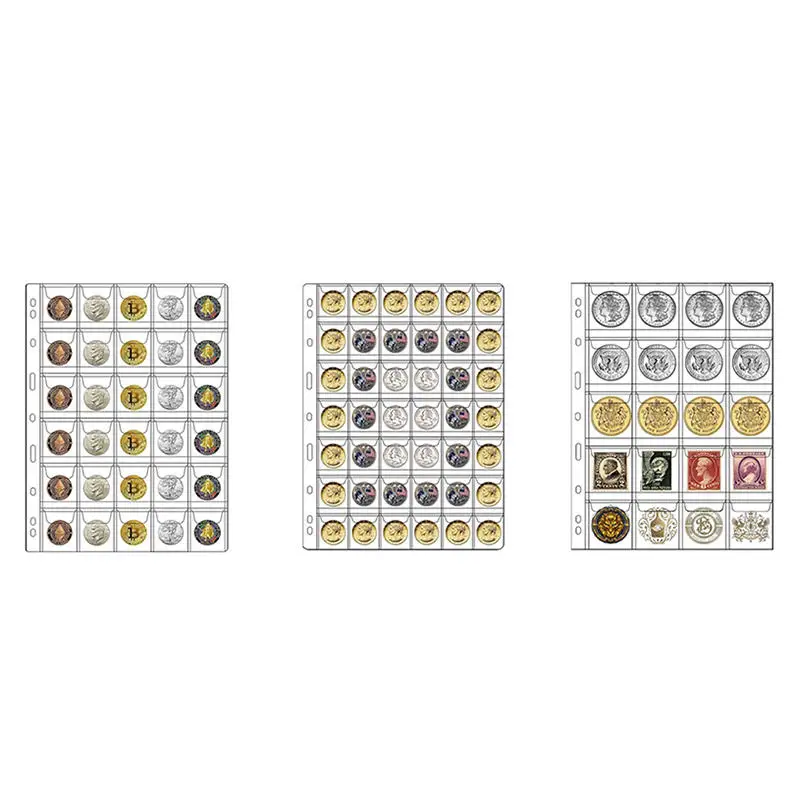 Páginas transparentes de PVC para álbum de monedas y sellos - imagen 4