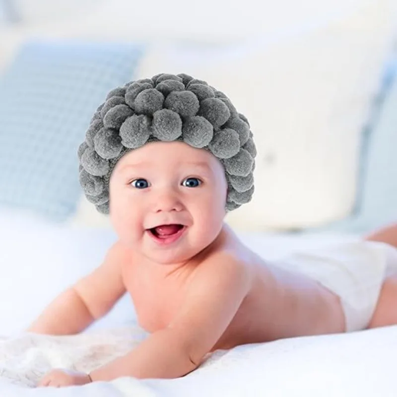Disfraz de Halloween para bebé con peluca de lana estilo anciano - imagen 3