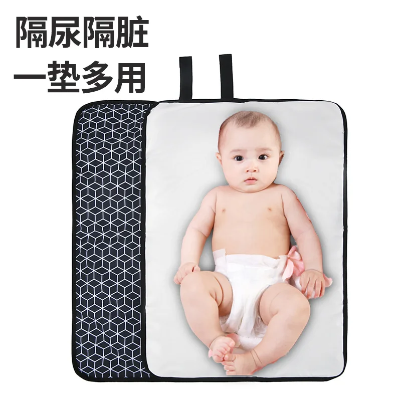 Cambiador portátil impermeable para bebé – Esterilla grande PVC - imagen 3