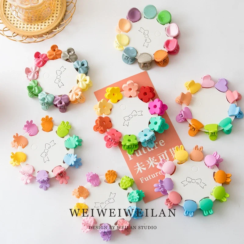 Mini pinza para el pelo para niña, accesorios para el cabello estilo princesa con flor de cerezo, pinza para el pelo para flequillo, trenzas de cola de caballo Updo - imagen 3