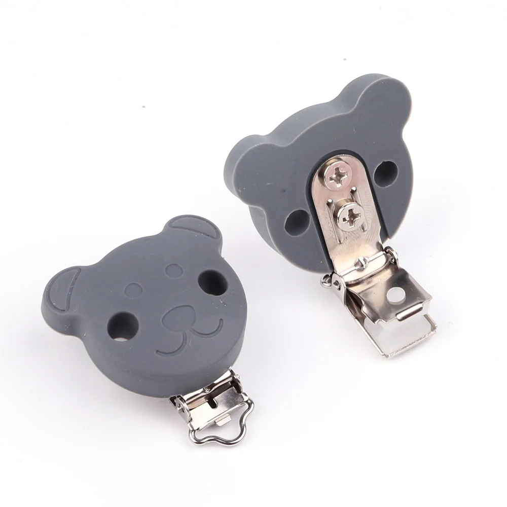 Clips de silicona de forma redonda para chupete de bebé, accesorios de cadena para chupete de dentición, sin BPA, 3 uds. - imagen 5