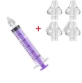 5 piezas moradas