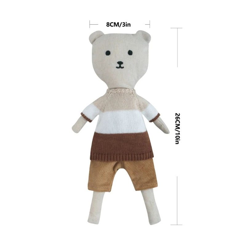 Peluche de conejo y oso con vestido para vestir a niños - imagen 4