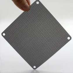 Filtro de polvo PVC negro para ventilador PC cortable a medida