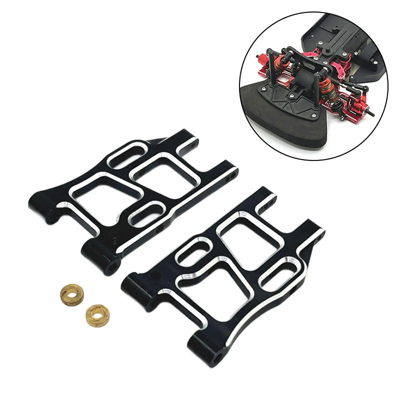 RC Rear Suspension Arm Professional Easy to Install DIY Accs Upgrade Metal Rear Suspension Arm for 1/10 Ptg-2 Ptg-2R Hobby Car