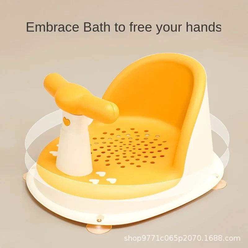 Asiento de ducha portátil cómodo para bebé – Soporte seguro en baño - imagen 3