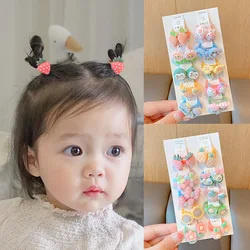 Colean coleteros elásticos con flores y frutas para niña