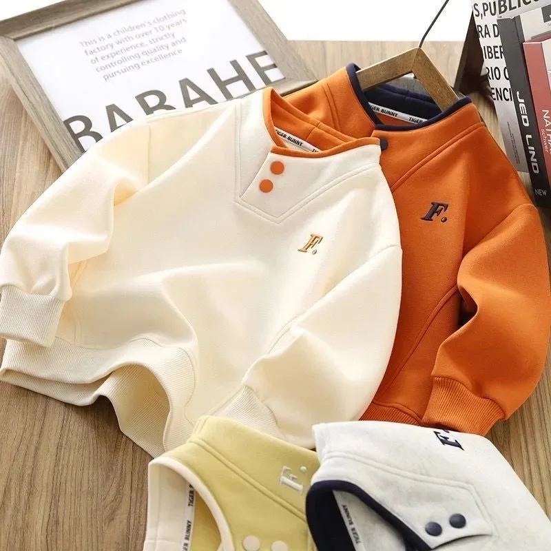 Sudadera con letras para niños – Jersé holgado informal de otoño - imagen 2