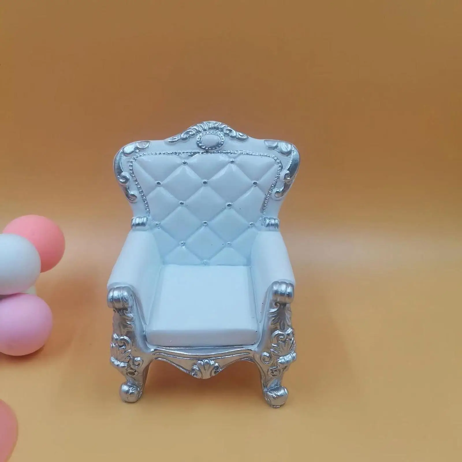 1/12 Miniature Sofa Resin Craft Realistic Pretend Play Toys Miniature Scene