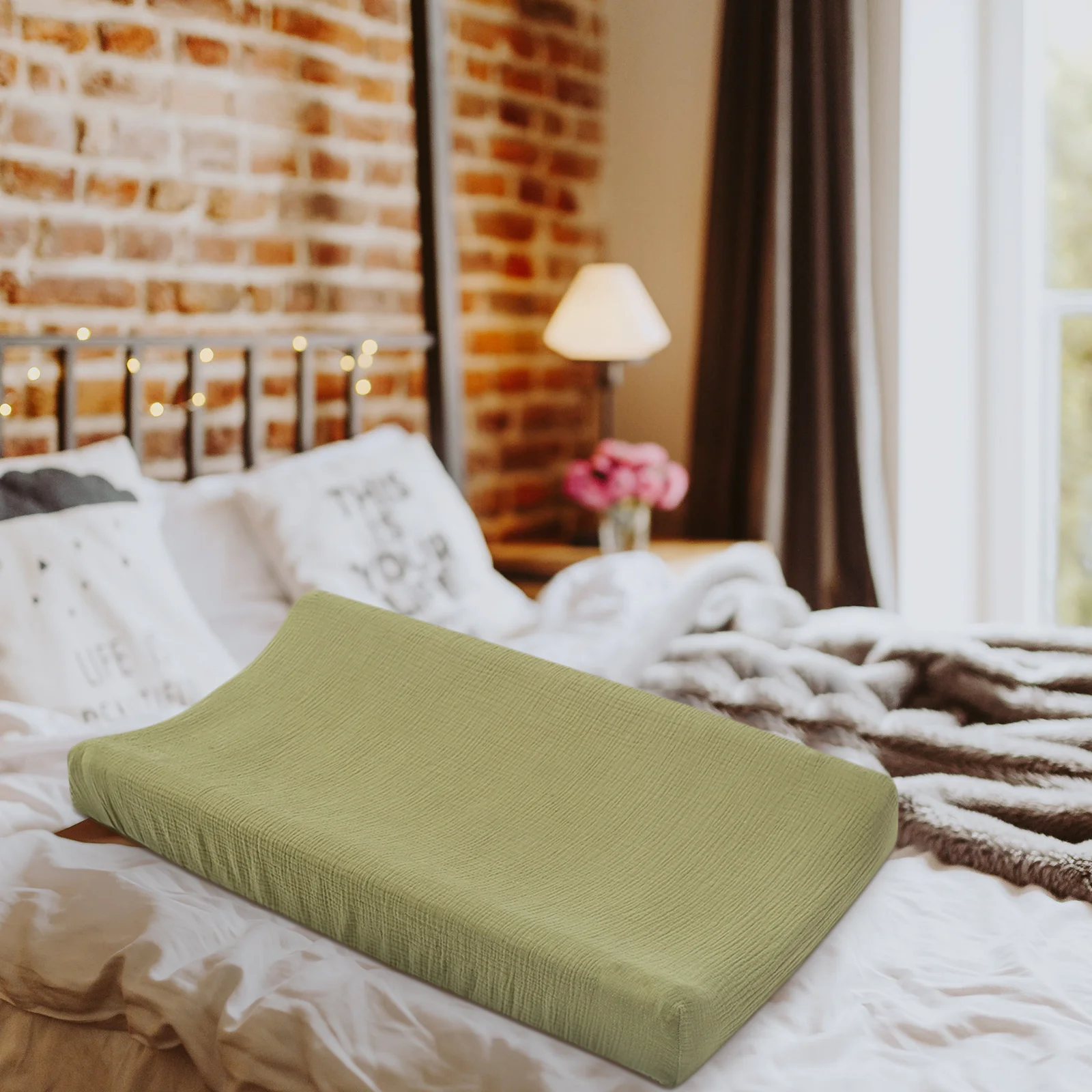 Funda para cambiador de bebé de algodón y muselina, cambiador suave lavable extraíble, sábana para cambiar pañales, sábanas de algodón para niños - imagen 2