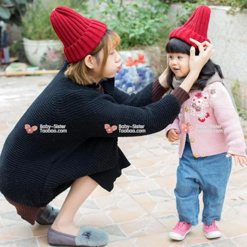 Gorro de invierno punto acanalado holgado unisex cálido europeo - imagen 5