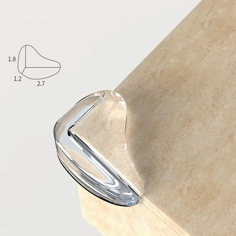Protectores de esquinas en silicona transparente antigolpes para bebés - imagen 3