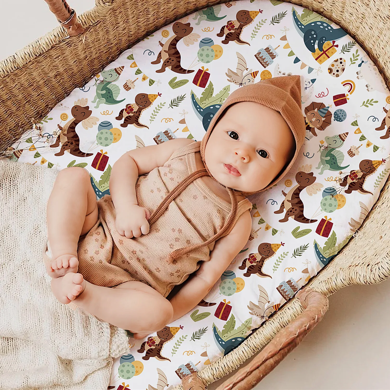 Sábana para cuna de bebé de algodón de muselina suave y transpirable, Sábana ajustable para recién nacido, Sábana para cuna de guardería hipoalergénica para bebés Universal