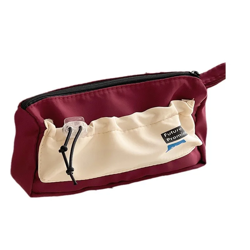 Estuche impermeable para lápices multicapa, bolsa de almacenamiento para bolígrafos estacionarios, bolsa para lápices y bolígrafos, bolsa de almacenamiento de viaje para cosméticos de gran capacidad, escuela - imagen 5