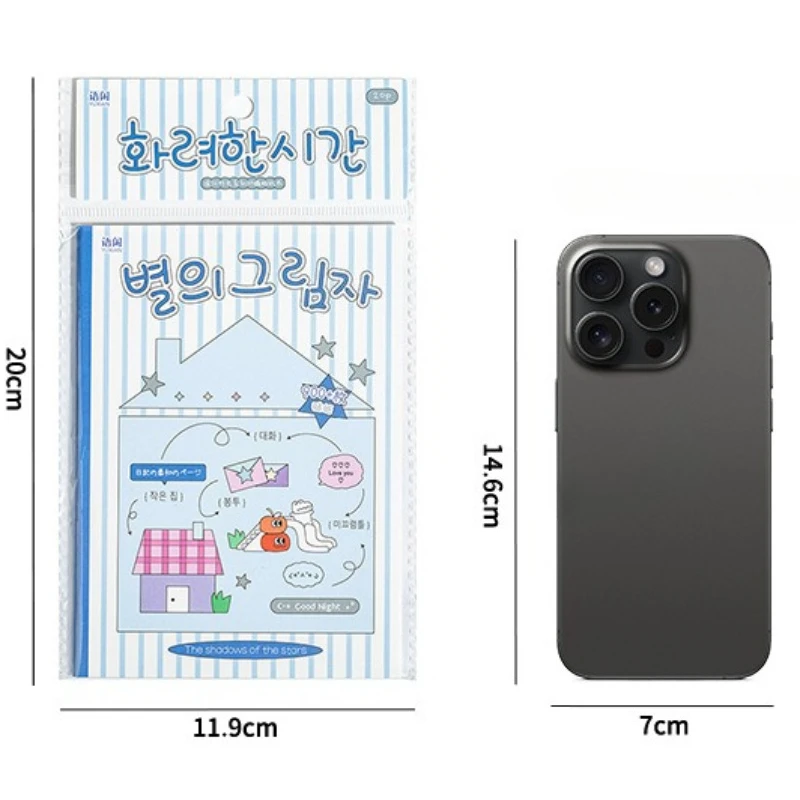 Pegatinas Decorativas Coloridas Estilo Coreano, Material PET, Mini Pegatinas Impermeables con Dibujos Animados, para Álbumes de Recortes, Planificador, Manualidades