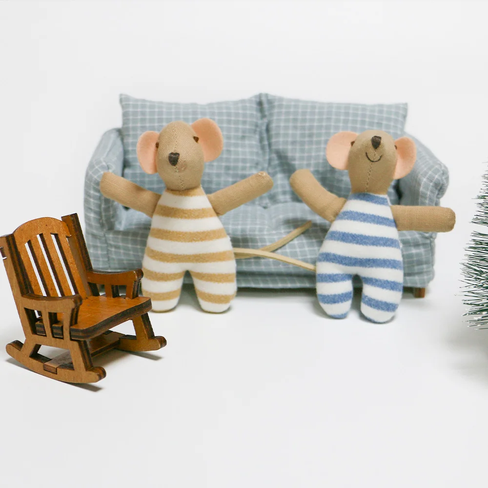 Muñeco de ratón de peluche suave para niños, juguete para vacaciones, regalo de cumpleaños, decoración de habitación, juego de simulación, amigo Animal, 1 Uds. - imagen 4