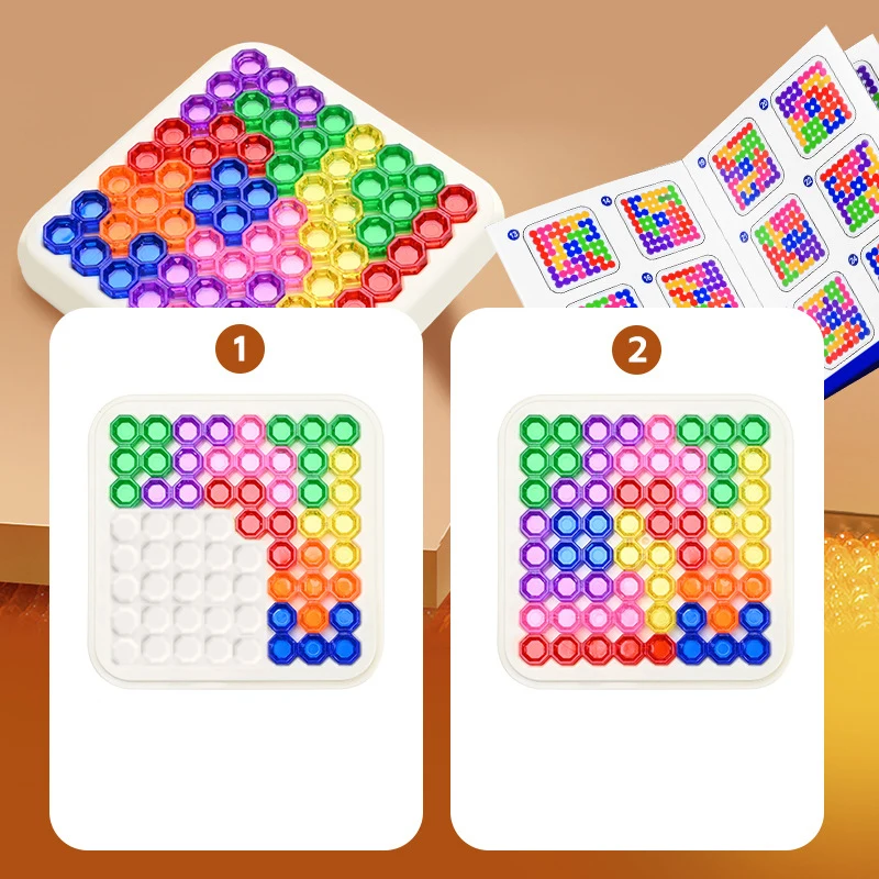 Rompecabezas Tangram Montessori para niños, figuras geométricas 3D, juego de rompecabezas, entrenamiento de pensamiento lógico, juguetes educativos - imagen 5