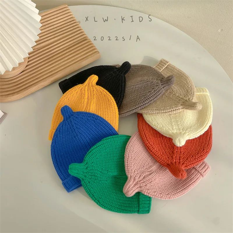 Gorro de lana suave para bebé – Color caramelo - imagen 4