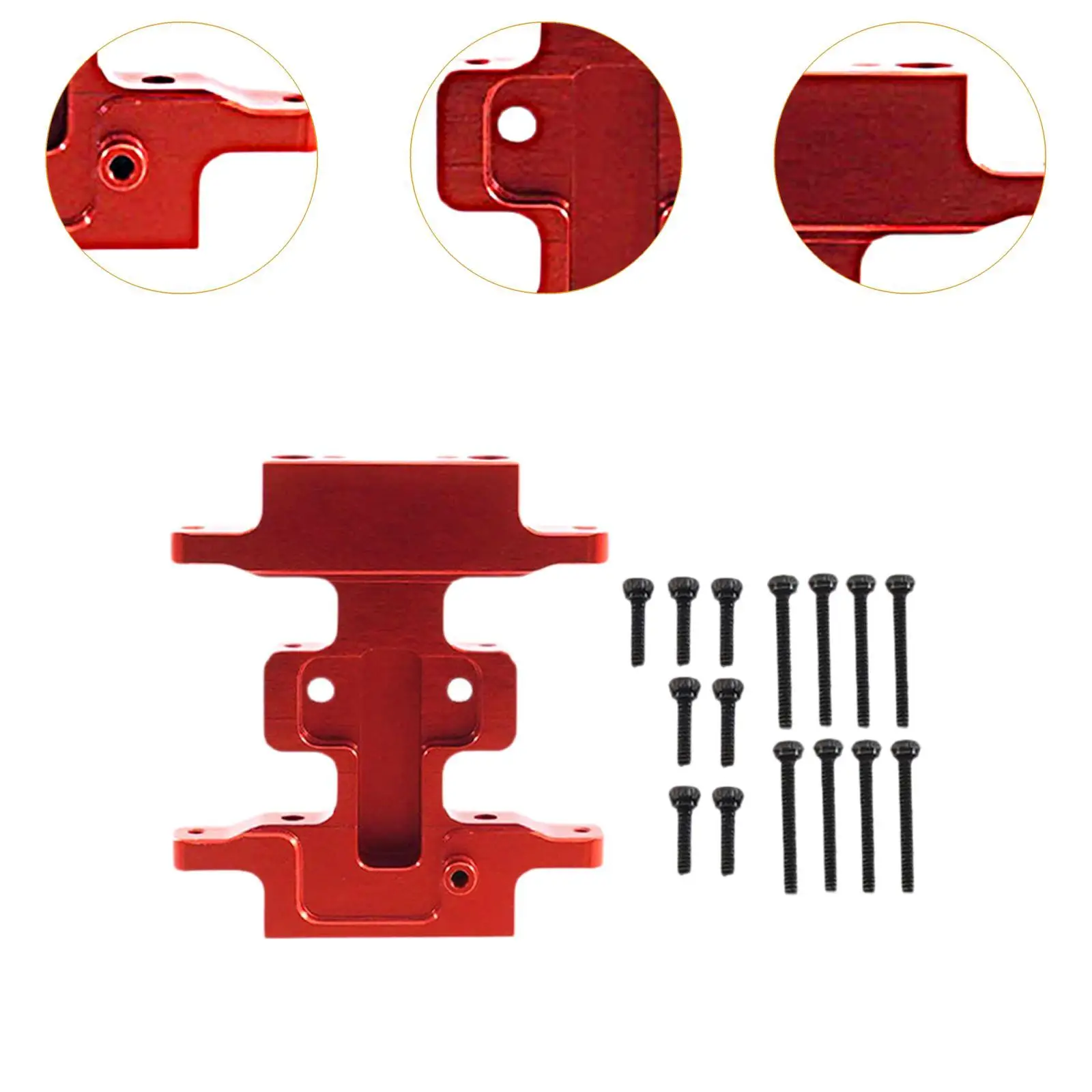 Gearbox Base Skid Plate Transmission Bottom Mount Toy RC Car CNC Center Skid Plate