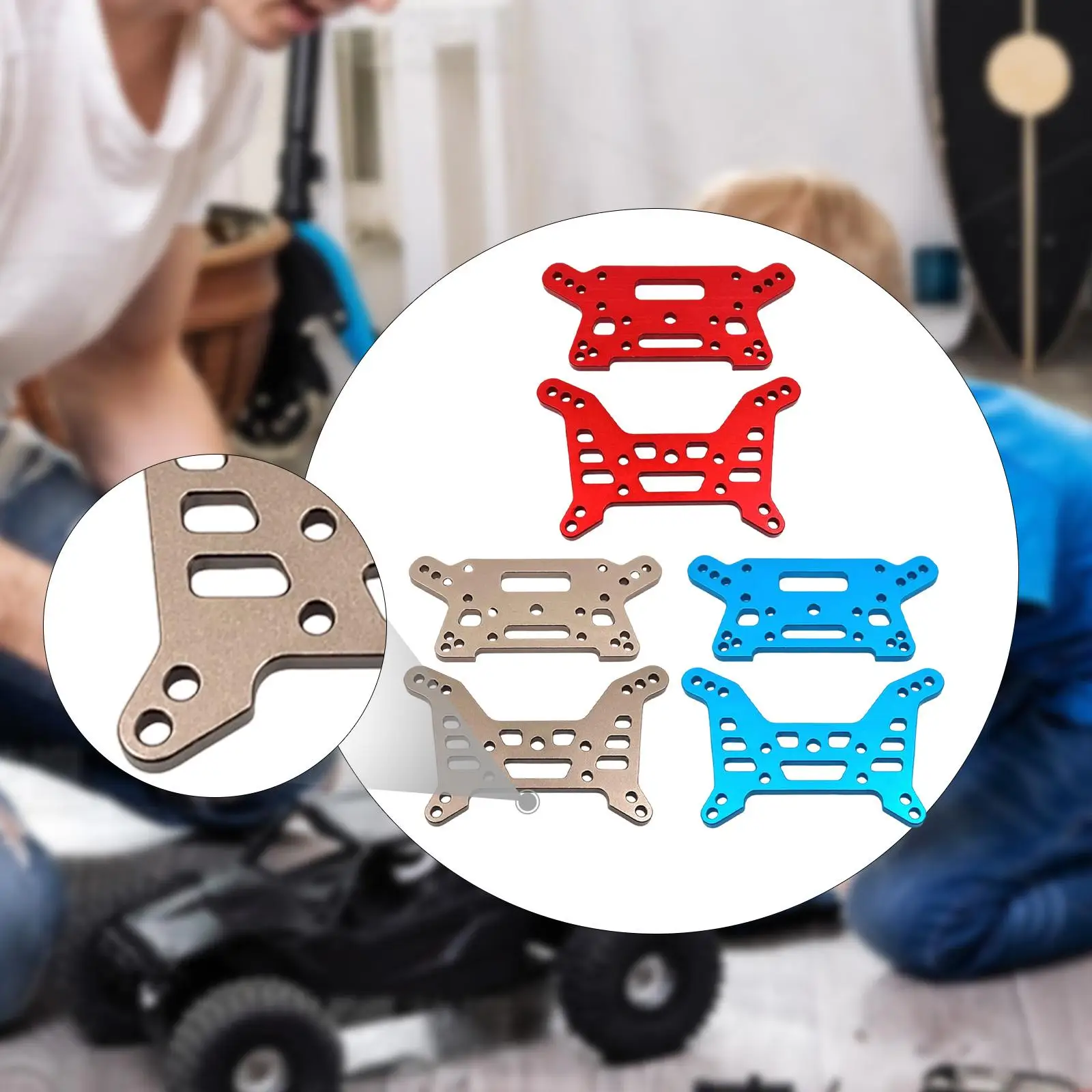 Torre de choque para coche de juguete con Control remoto, escala 1/7, 7303, 7304, piezas de coche RC, soportes de choque mejorados, instalación rápida profesional - imagen 3