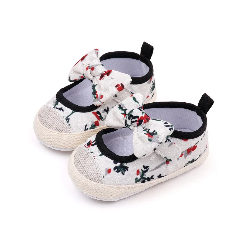 Zapatos de cuna antideslizantes de algodón para bebé niña - imagen 5