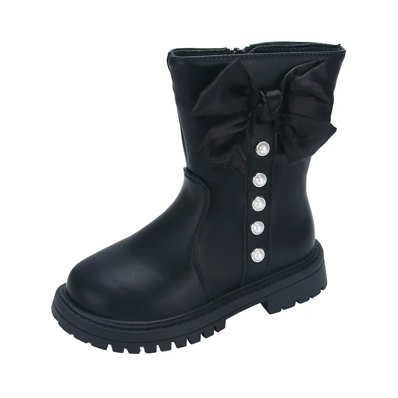 Botas de nieve para niña con mariposas – Estilo princesa - imagen 2