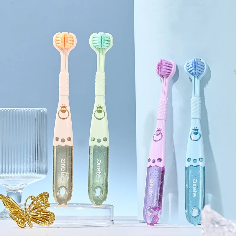 Cepillo de dientes infantil triple cara – Limpieza bucal suave - imagen 5