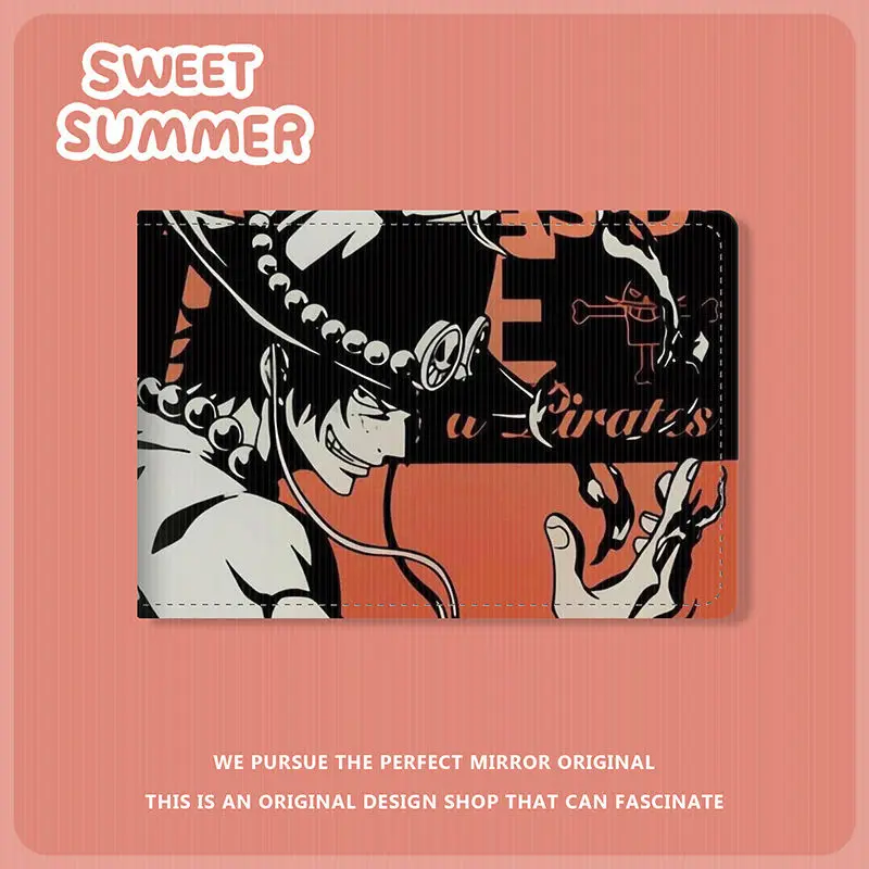 Funda de cuero Pu de una pieza Luffy, tarjetero, funda protectora para licencia de conducir, bolsa para licencia de conducir para documentos, tarjetero - imagen 4