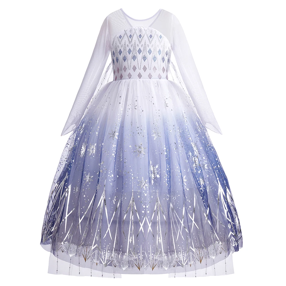 Vestido de lujo para niñas pequeñas, ropa de Rapunzel, Elsa, campana, Princesa, Cosplay, fiesta de Navidad, Carnaval - imagen 4