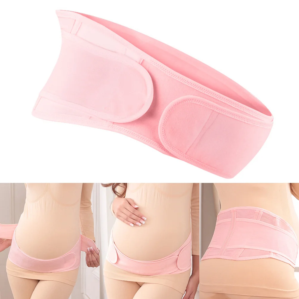 Cinturón de soporte rosa para embarazo, soporte para el vientre suave y cómodo para mujeres embarazadas, cinturón para aliviar el dolor de espalda, soporte para el vientre - imagen 2