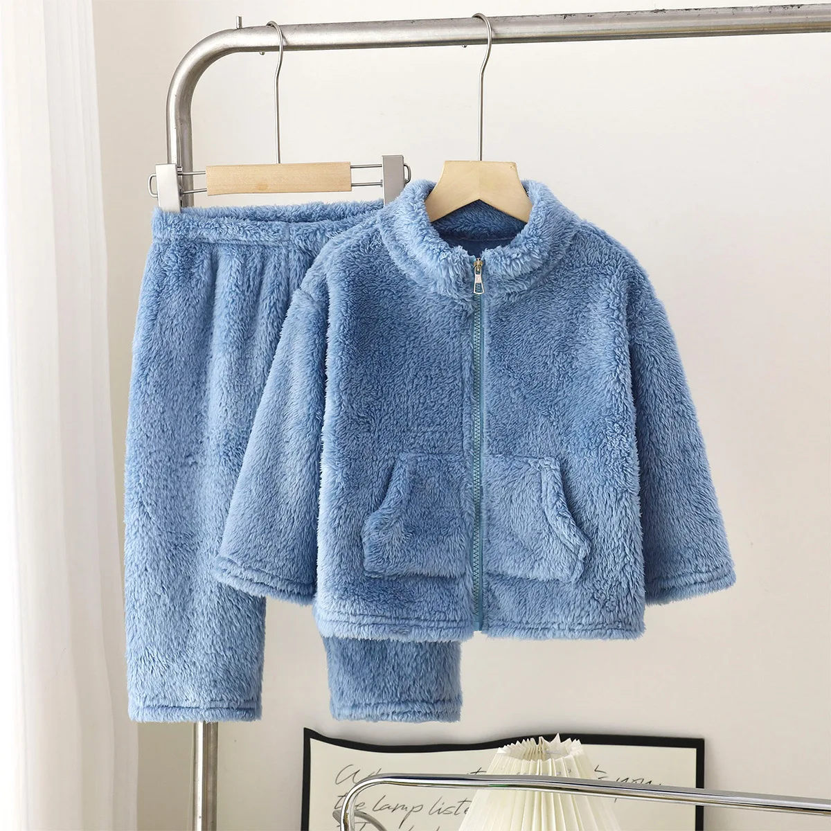 Conjuntos de ropa para niños Ropa de descanso de franela Conjunto de ropa para niñas Ropa para niños Ropa de boutique para niños - imagen 4