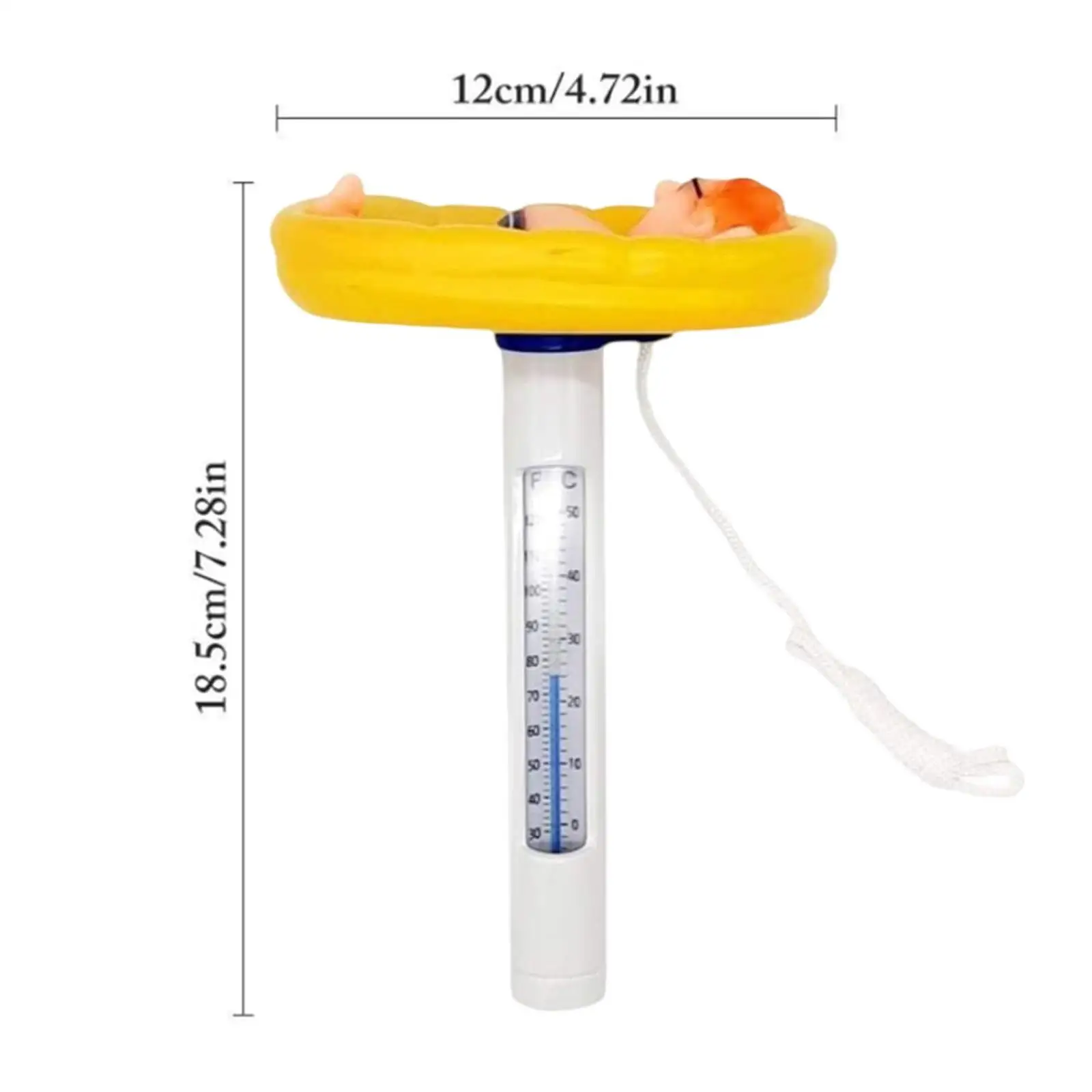 Floating Pool Thermometer Funny Swimming Pool Temperature for Spas Baby Bath