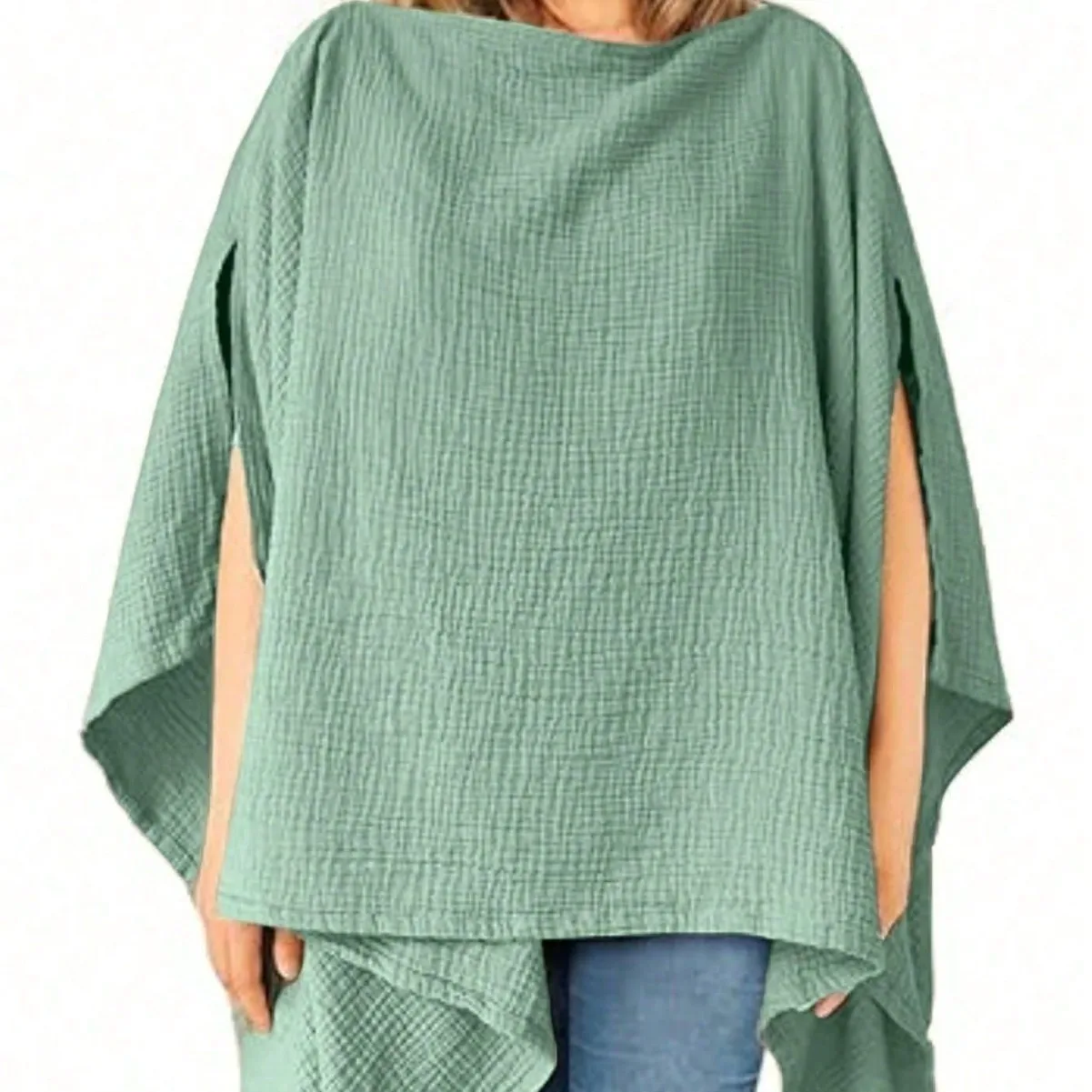 Cubierta de lactancia de muselina orgánica multifuncional, cubierta de lactancia y cubierta de Carset para viajes, camisetas posparto para bebés ﻿ - imagen 3