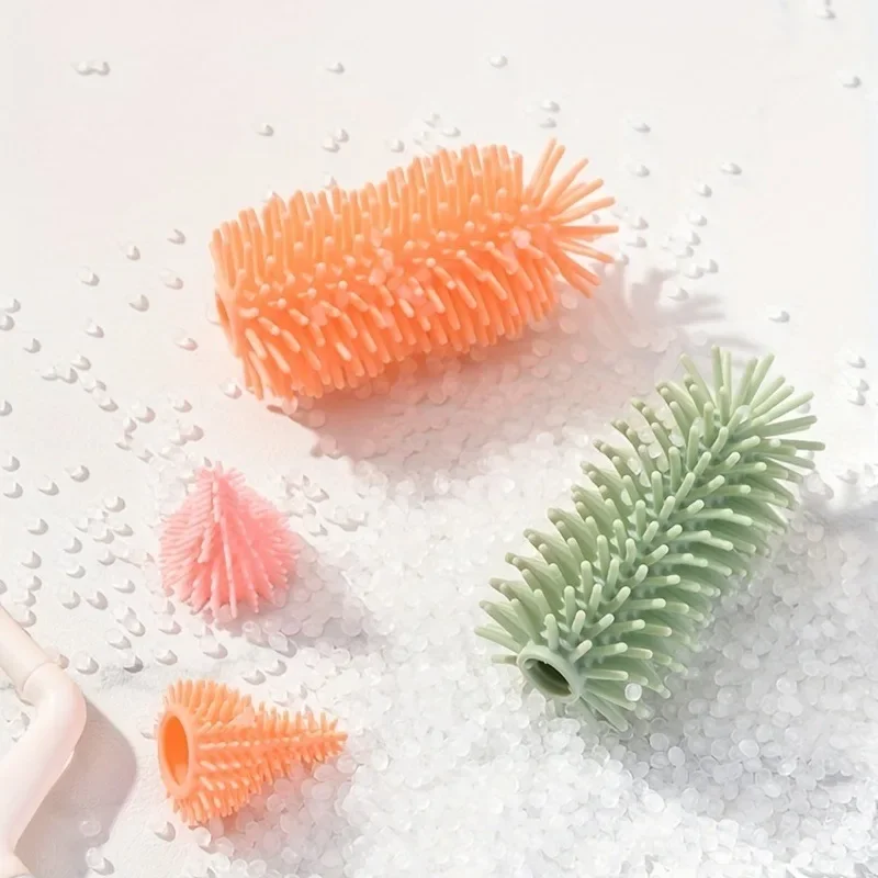 Cepillo de silicona giratorio para biberones con mango largo - imagen 2