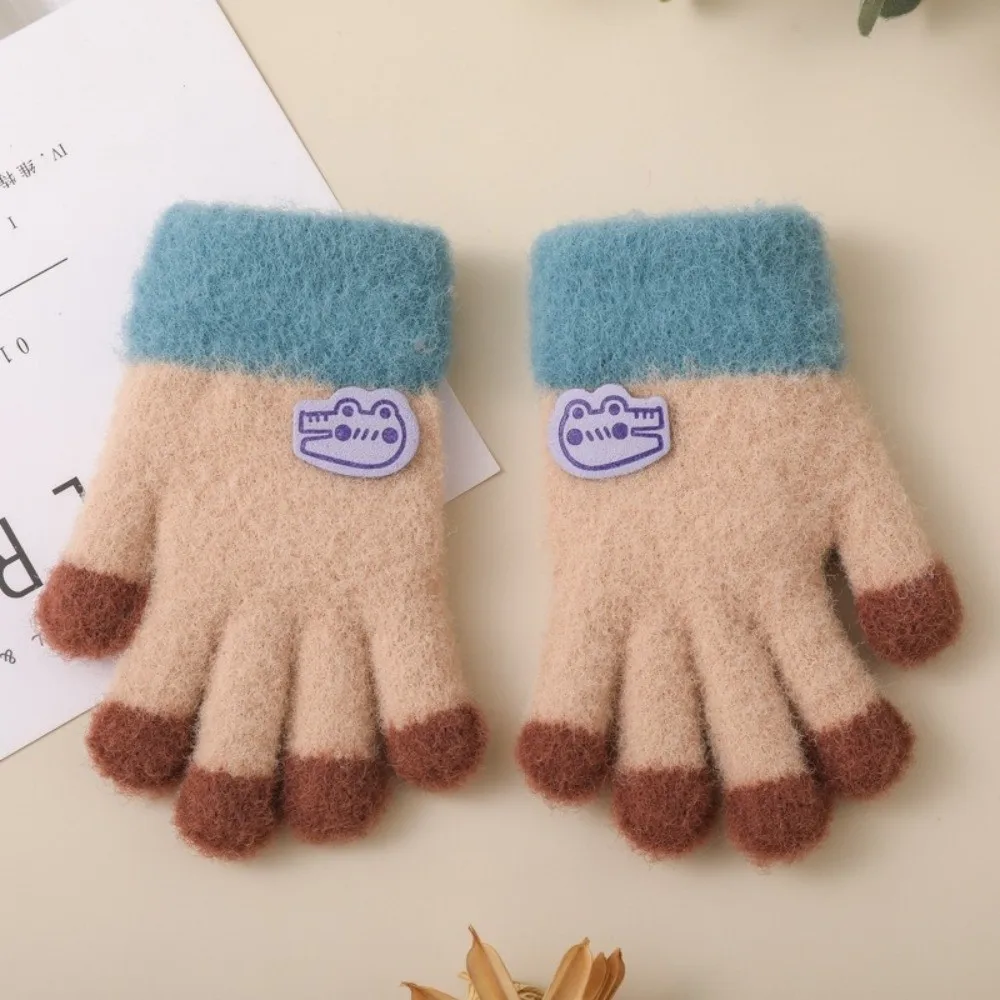 Guantes de invierno cálidos y bonitos de 1 a 5 años, guantes a prueba de frío y viento, manoplas elásticas gruesas para niños pequeños - imagen 4