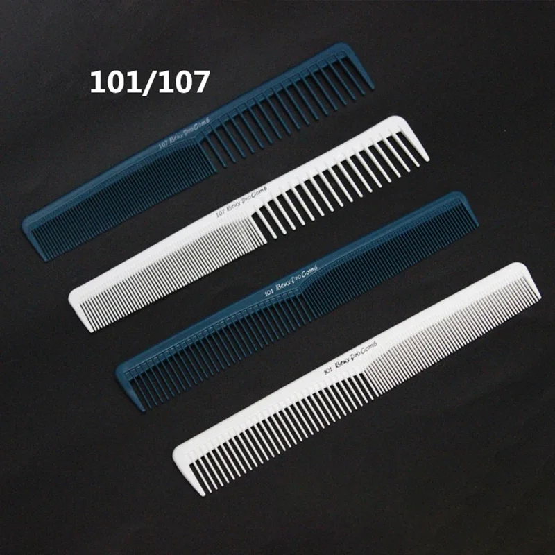 Peine cortador de cabeza plana, cepillo de dientes finos, peine de corte de pelo profesional, herramientas de salón de corte de pelo antiestáticas, accesorios para el cabello de peluquero - imagen 3