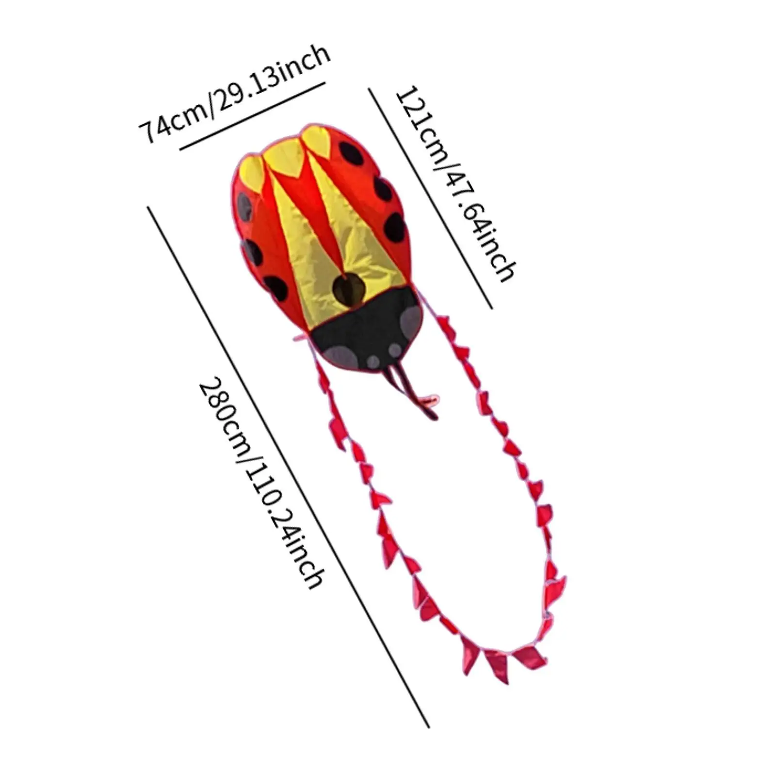 Kids Inflatable Kite Easy to Handle with 100M Line & Tail Portable Flying Toy for Yard Travel Playground Beach Park Adults