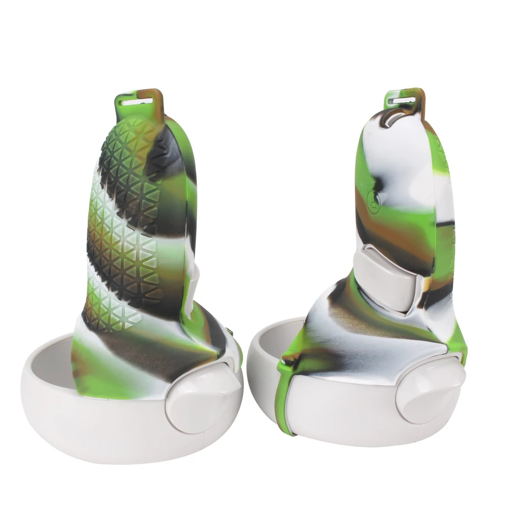 Cubierta de silicona para MANGO de VR, cubierta protectora para controlador de medio controlador, para Oculus Quest 2 - imagen 3