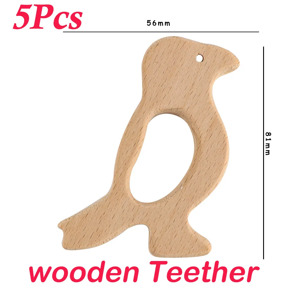 5pcs bird teether