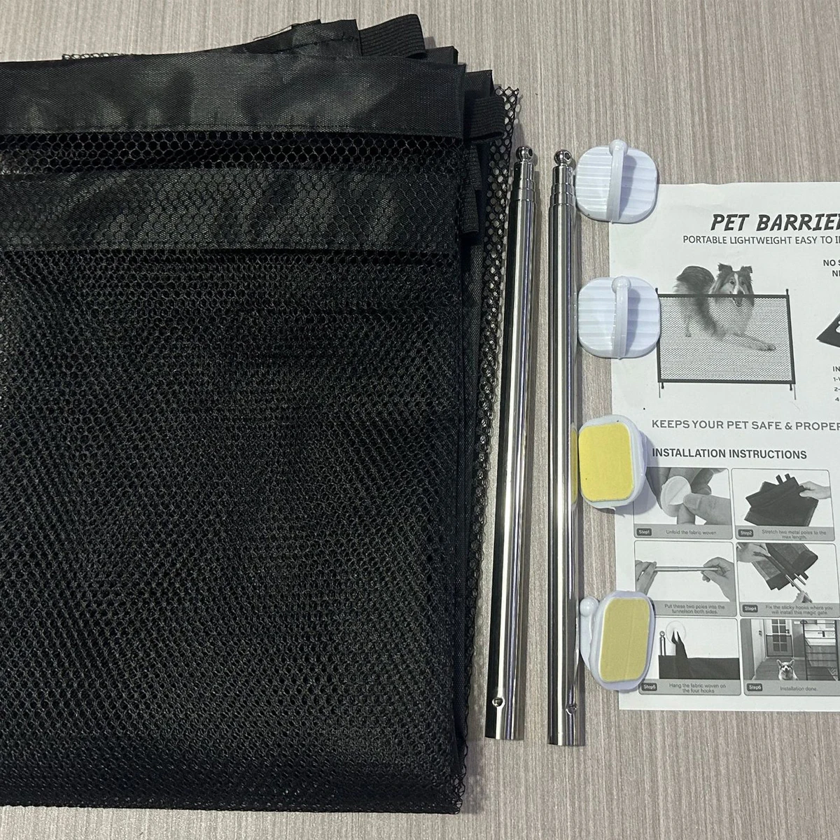 Sistema de instalación ganchos adhesivos - montaje