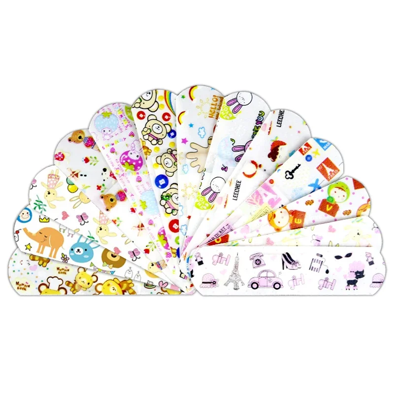 120 unids/lote, vendajes autoadhesivos de dibujos animados para bebés, Curitas, tirita para niños, Kit de primeros auxilios, parches de tira para heridas de yeso para niños - imagen 3