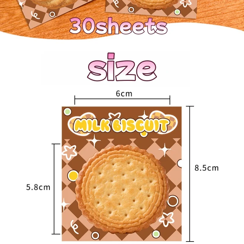 Libretas de bolsillo creativas para niños - Notas adhesivas galleta - imagen 4