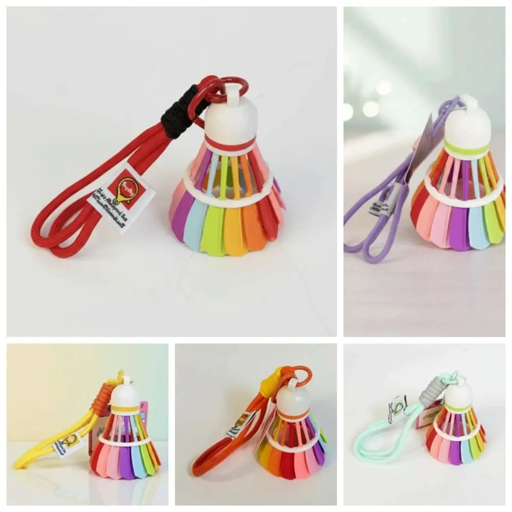 Llavero de bádminton infantil con arcoíris para mochila - imagen 3