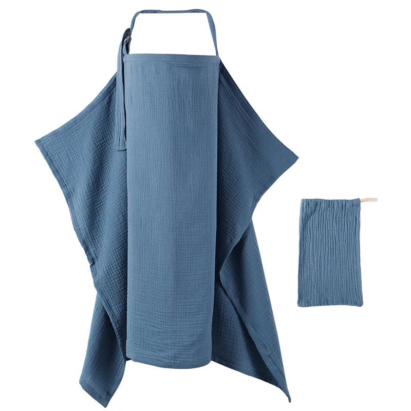 Chal de cubierta de lactancia de algodón para salidas, bufanda de lactancia antiexposición, suave y agradable para la piel, cómodo y elegante para mamás - imagen 3