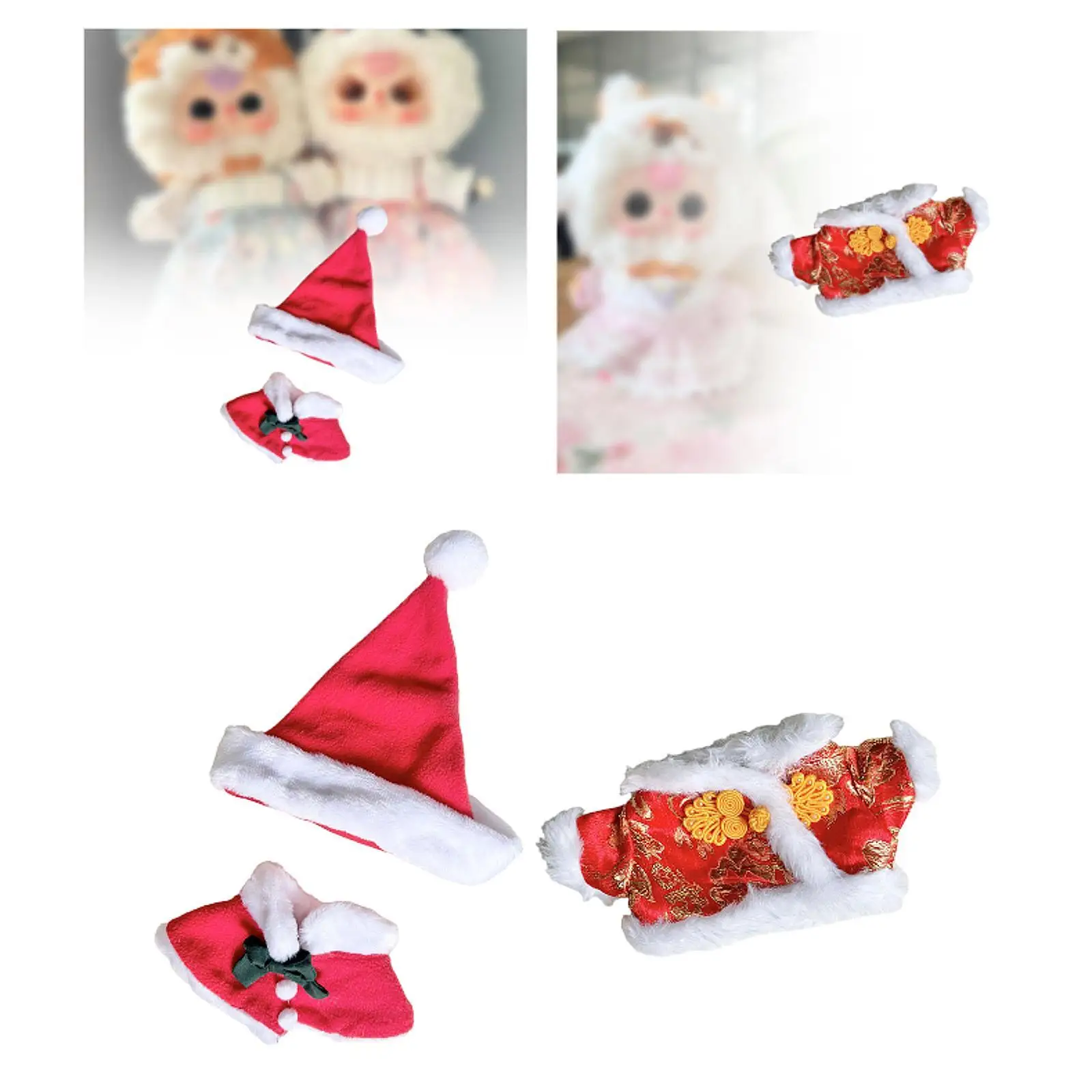 Ropa de muñeca de peluche para accesorios de animales de peluche de 20cm, accesorios de muñeca de peluche, vestir, cómodos, disfraces de dibujos animados con estilo