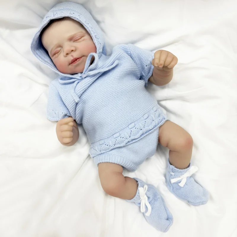 NPK-pintura a mano de 18 pulgadas, alta cantidad, Pascle Reborn Sleeping Bebe, aspecto Real realista, tacto suave, piel 3D, venas visibles, regalo de muñeca - imagen 2
