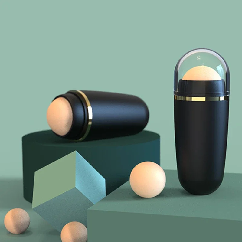 Mini piedra volcánica absorbente de aceite, palo de piedra rodante para limpieza facial, Control de aceite, palo de succión de aceite, mantiene la cara limpia, masajeador facial - imagen 3