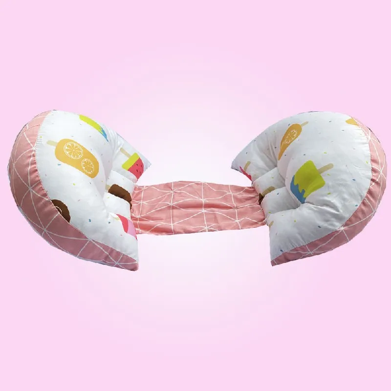 Almohada de maternidad en U para embarazo – 100% algodón lavable - imagen 4