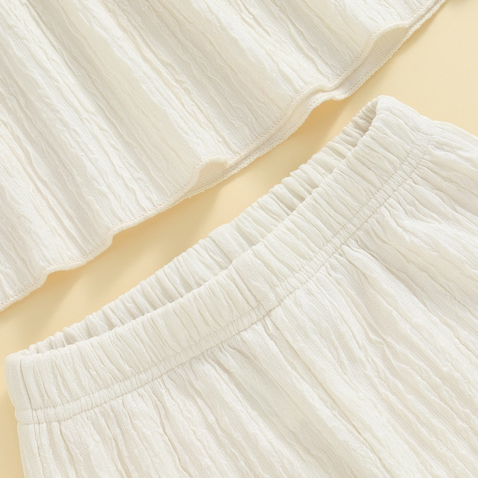 Conjunto de 2 piezas de trajes de otoño para niña con volantes y manga larga con bordado de fresa y pantalones, ropa para niños pequeños - imagen 5