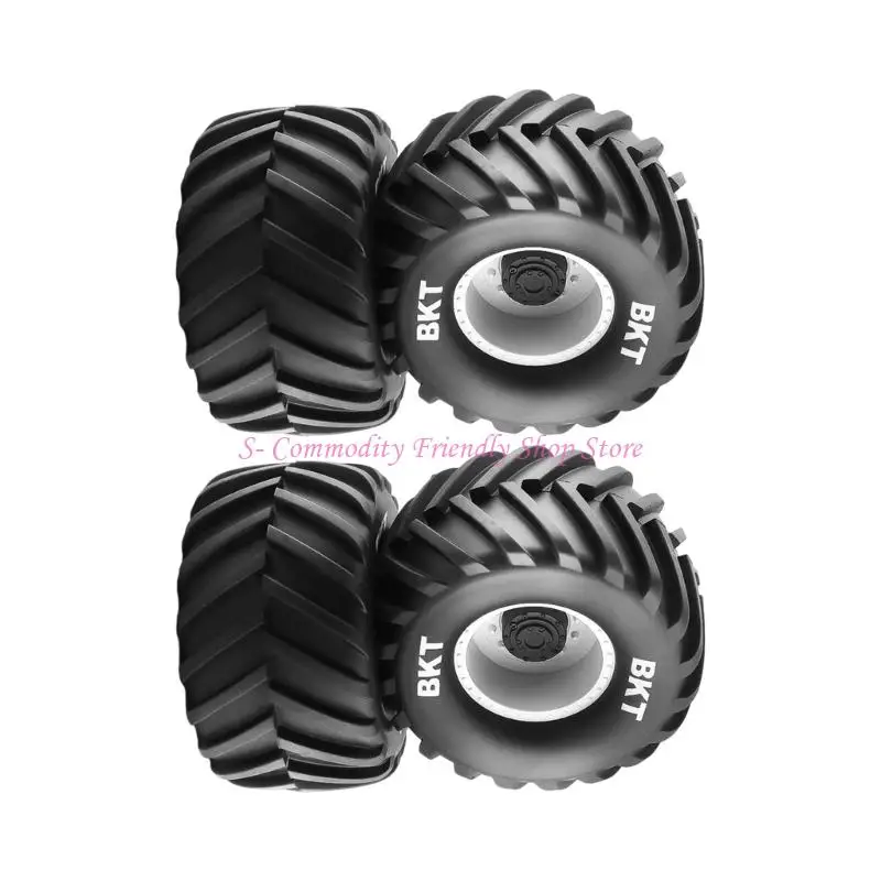 Juego de 4 neumáticos de rueda de Control remoto para orugas, modelo de coche, neumáticos de goma para accesorios de Control remoto - imagen 2